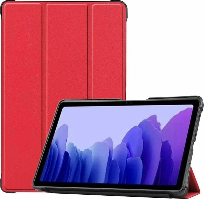 Samsung Galaxy Tab A7, 10.4 2020 SM-T500 SM-T505 SM-T507, Ultra-Thin with Stand Function, Slim Polyurethane (PU) Leather- Red B08DY731BL