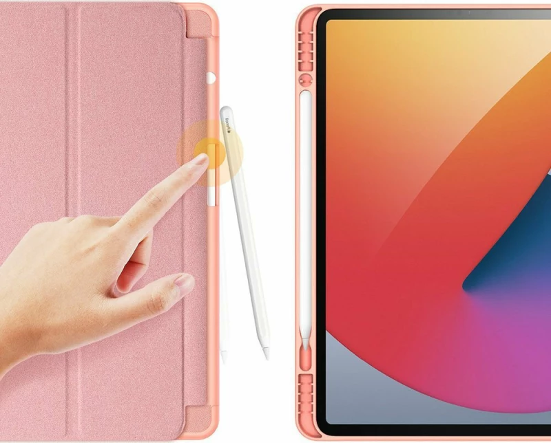 Dux Ducis Domo Flip Cover Stand / Υποδοχή Στυλό Ροζ (iPad Pro 2021 12.9")