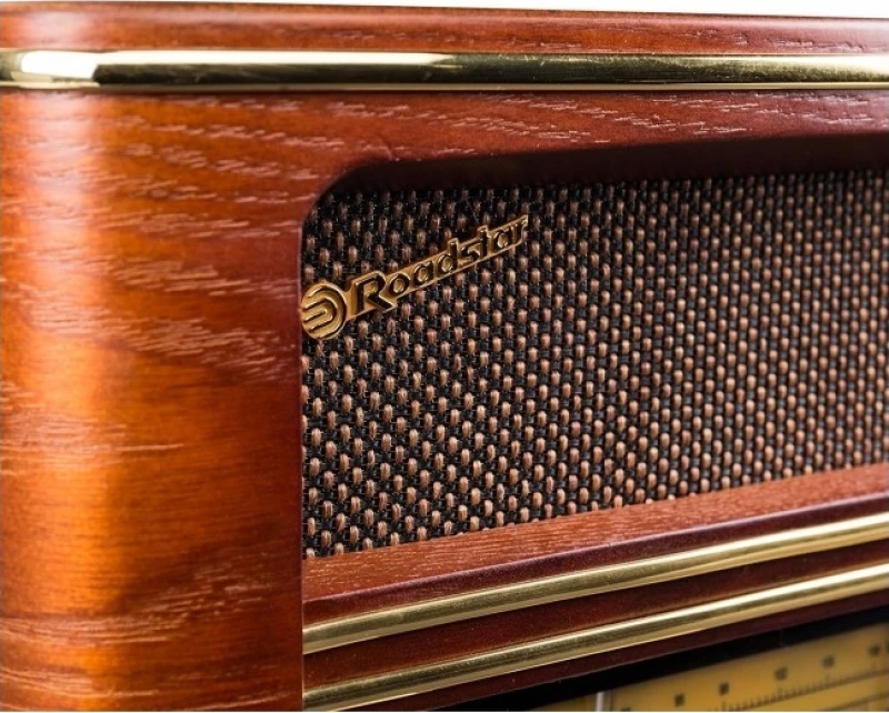 Roadstar HRA-1500/N Retro Επιτραπέζιο Ραδιόφωνο Ρεύματος Καφέ