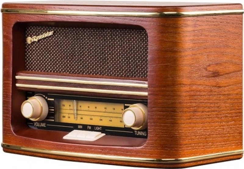 Roadstar HRA-1500/N Retro Επιτραπέζιο Ραδιόφωνο Ρεύματος Καφέ