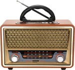 Meier M-157BT Retro Επιτραπέζιο Ραδιόφωνο Επαναφορτιζόμενο με USB Καφέ