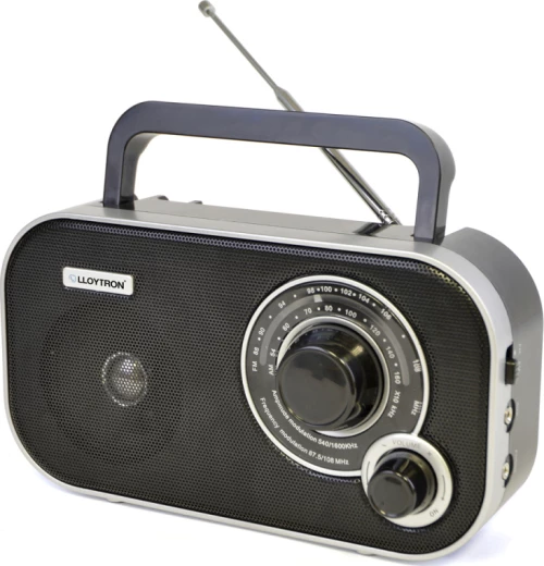 Lloytron Calypso Retro Επιτραπέζιο Ραδιόφωνο Μπαταρίας Μαύρο