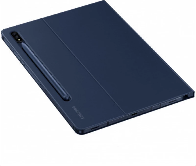 Samsung Book Cover Flip Cover Stand / Υποδοχή Στυλό Navy Μπλε (Galaxy Tab S7)
