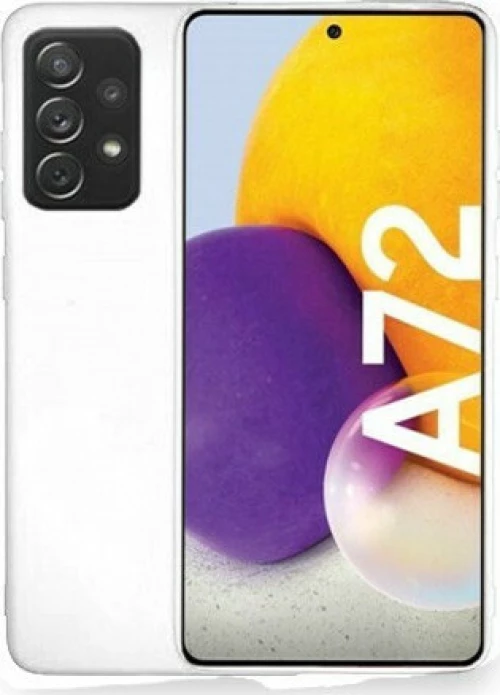 Θήκη σιλικόνης TPU Ultra Slim 0.3mm soft mat για Samsung Galaxy A72 - Λευκό