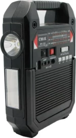 CMiK MK-216 Φορητό Ραδιόφωνο Ηλιακό με Bluetooth και USB Μαύρο