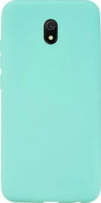 Xiaomi Redmi 8a- Slim Liquid Silicone Gel Rubber Case Soft Touch Back Cover Light Blue(oem)
