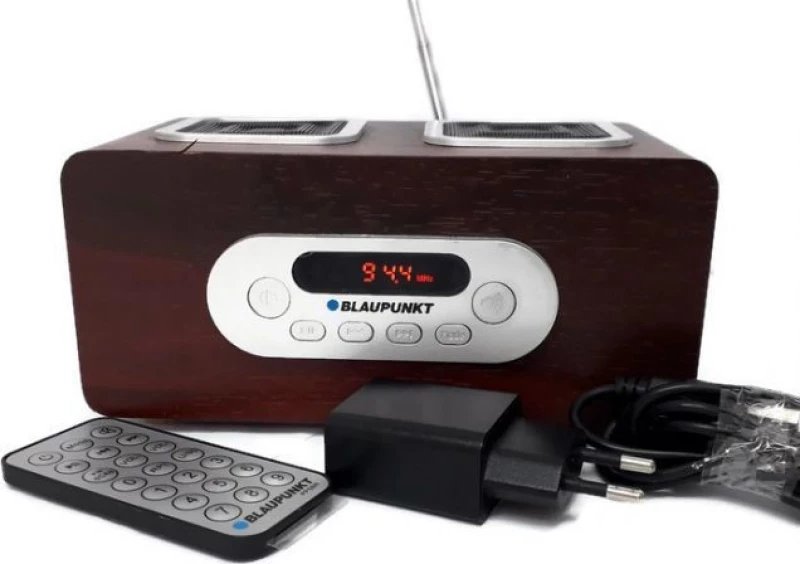 Blaupunkt PP5BR Επιτραπέζιο Ραδιόφωνο Επαναφορτιζόμενο με USB Καφέ