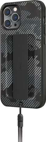 Uniq Heldro Back Cover Πλαστικό Charcoal Camo (iPhone 12 / 12 Pro)