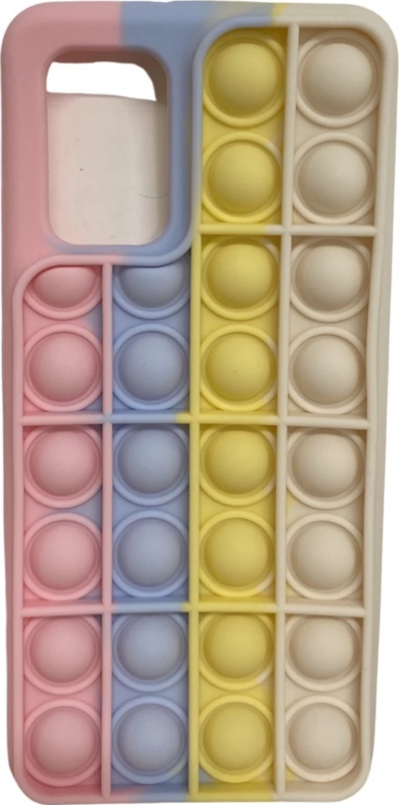 Samsung Galaxy A32 4G - Fidget Multicolour Soft Silicone Cover with Pop it Pink-Blue-Yellow-White (oem)