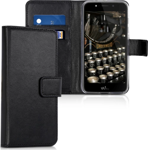 KWmobile Wallet Δερματίνης Μαύρο (Wiko WIM Lite)