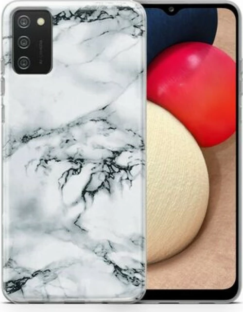 Wozinsky Marble Back Cover Σιλικόνης Λευκό (Galaxy A02s)