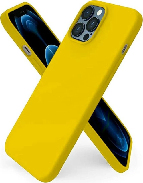 Θήκη Silky And Soft για iPhone 12 Pro Max - Κίτρινο