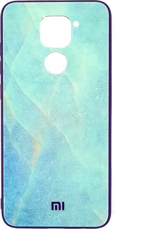 Hard Glass case for Xiaomi Redmi Note 9 Leaf Green*