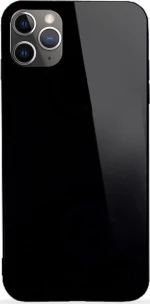 Glass Style Back Cover Μαύρο (iPhone 11 Pro Max)