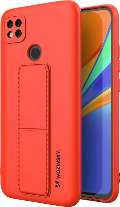 Wozinsky Kickstand Flexible Back Cover Σιλικόνης Κόκκινο (Redmi 9C)
