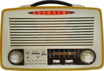 KEMAI MD-1700BT Retro Επιτραπέζιο Ραδιόφωνο Επαναφορτιζόμενο με USB Μπεζ