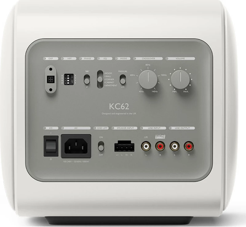 Kef KC62 Αυτοενισχυόμενο Subwoofer με Ηχείο 6.5" 1000W Λευκό
