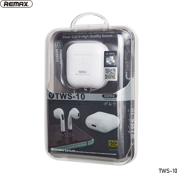 Remax TWS-10i Earbud Bluetooth Handsfree Λευκό