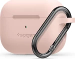 Spigen Silicone Fit with Carabiner for AirPods Pro Ροζ