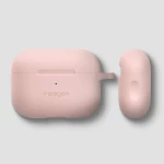 Spigen Silicone Fit with Carabiner for AirPods Pro Ροζ