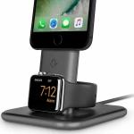 Twelve South HiRise Duet Dual Charging Stand for iPhone and Apple Watch - 12-1634 - SPACE GREY