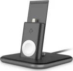Twelve South HiRise Duet Dual Charging Stand for iPhone and Apple Watch - 12-1634 - SPACE GREY