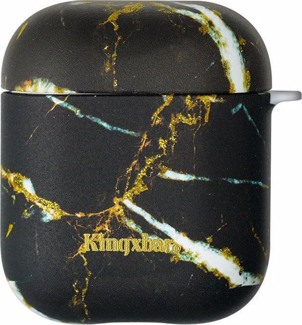 Kingxbar Silicone Case Black Marble