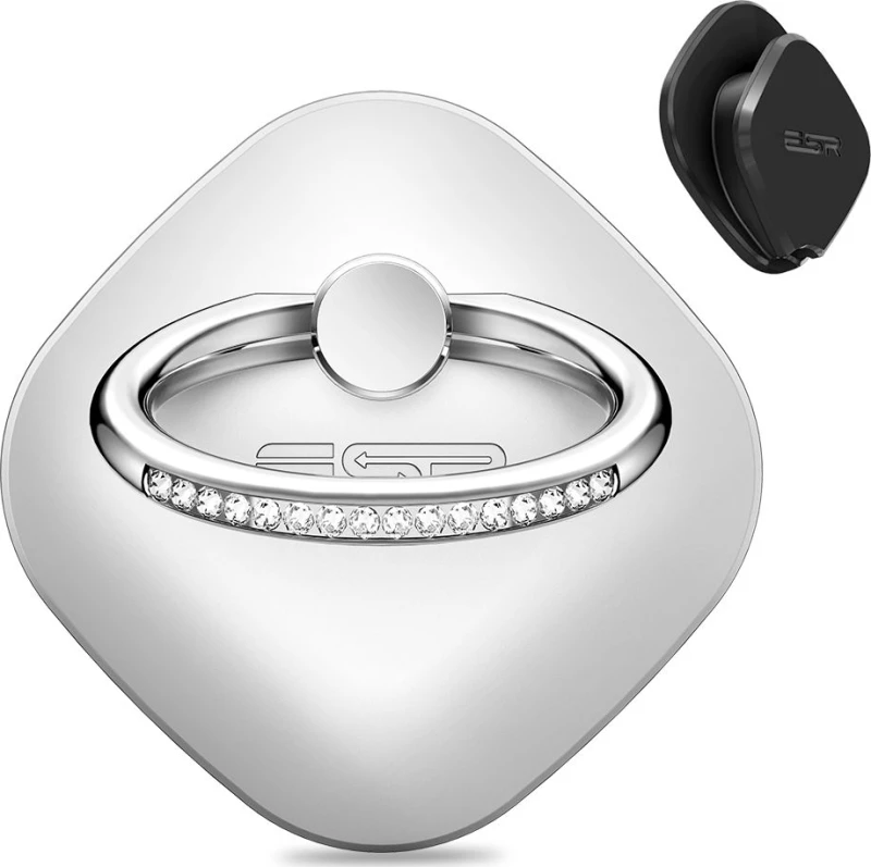 ESR Zinc Alloy Ring Holder Κινητού σε Ασημί χρώμα