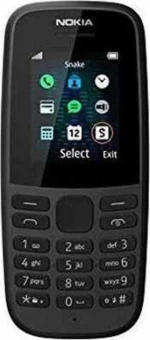 Nokia 105 (2019) UK Menu Black