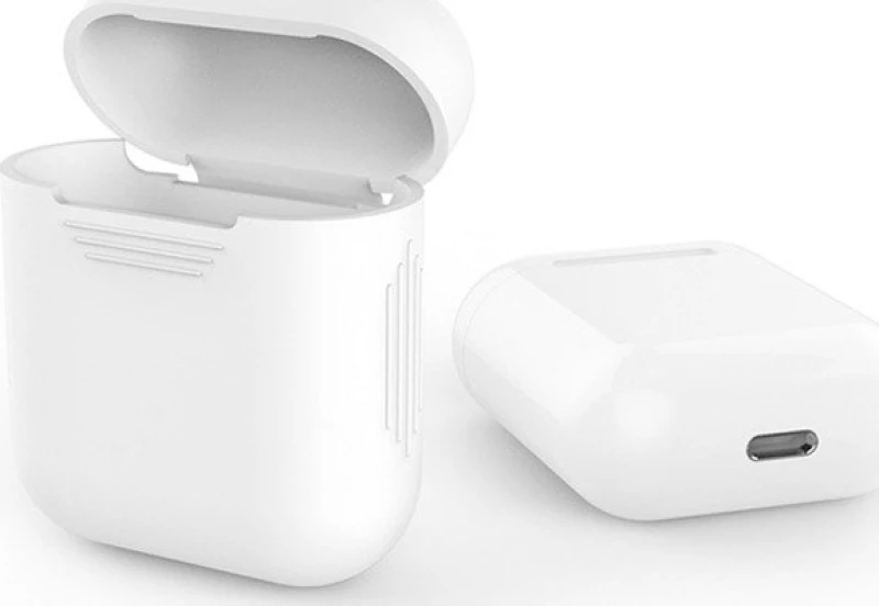 Θήκη Σιλικόνης Λευκό (AirPods)