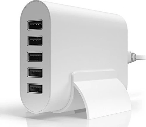 5x USB-A Charging Station Λευκό (Desktop 5)