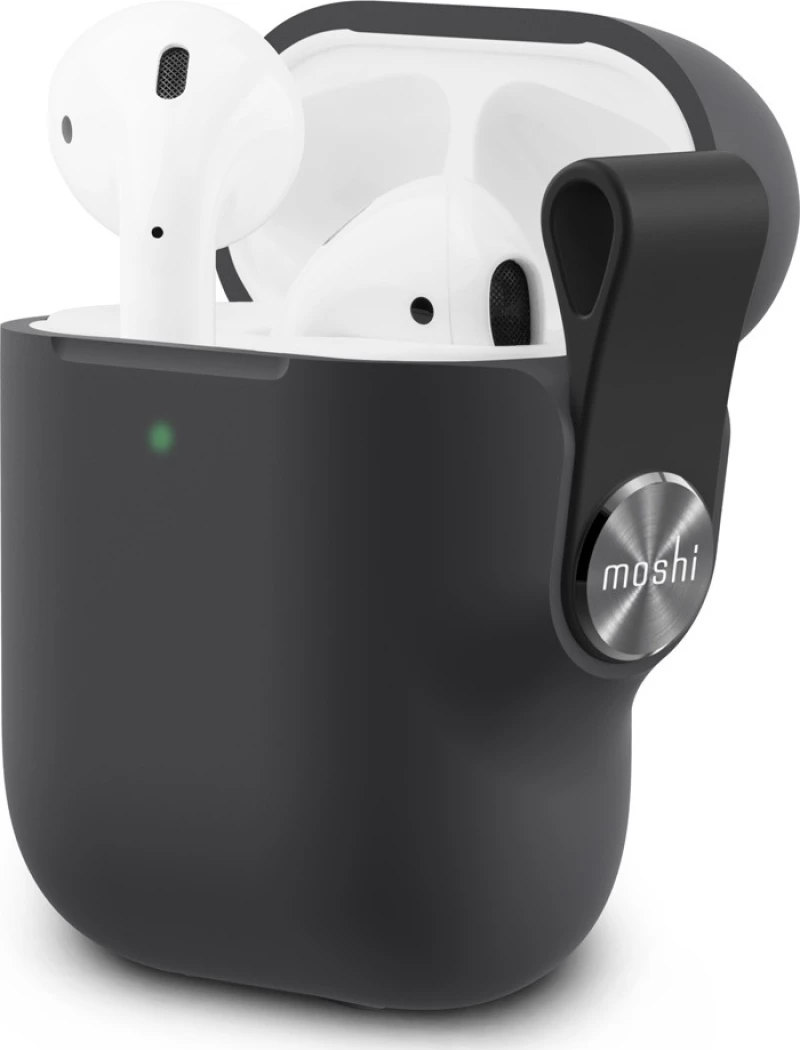Moshi Pebbo Shadow Black (Apple AirPods)