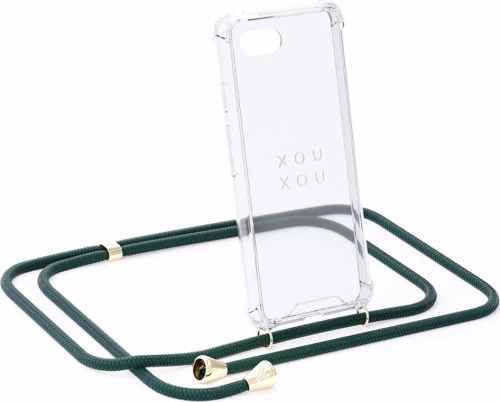 Emerald phone necklace by XOUXOU Berlin