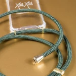 Emerald phone necklace by XOUXOU Berlin