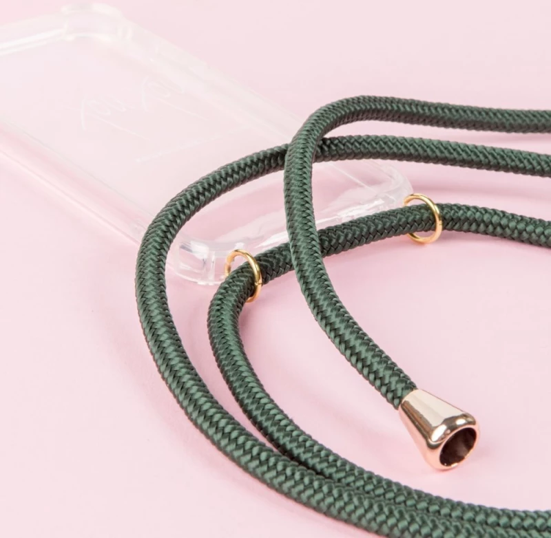 Emerald phone necklace by XOUXOU Berlin