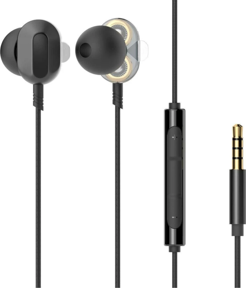 HP DHE-7003 In-ear Handsfree με Βύσμα 3.5mm Μαύρο