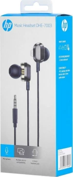 HP DHE-7003 In-ear Handsfree με Βύσμα 3.5mm Μαύρο