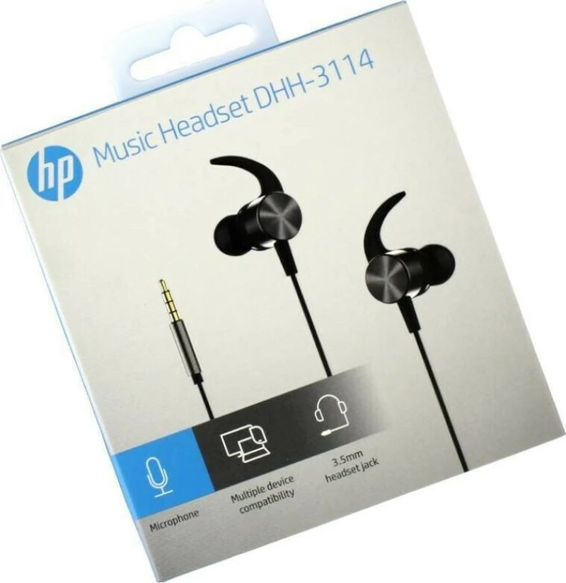 HP DHH-3114 In-ear Handsfree με Βύσμα 3.5mm Γκρι