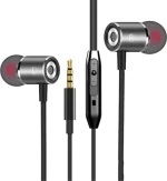 EM-017 In-ear Handsfree με Βύσμα 3.5mm Μαύρο