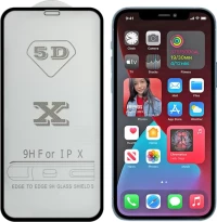 Τempered Glass Full Glue Case Friendly 9H για Apple iPhone 12 / 12 Pro ΟΕΜ- Βlack