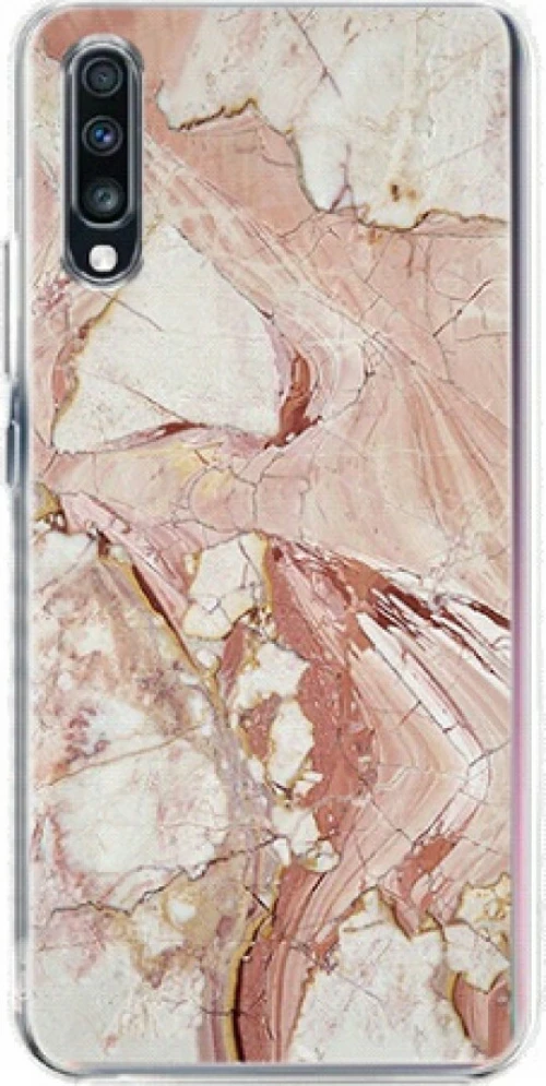 Wozinsky Marble Back Cover Σιλικόνης Ροζ (Galaxy A70)
