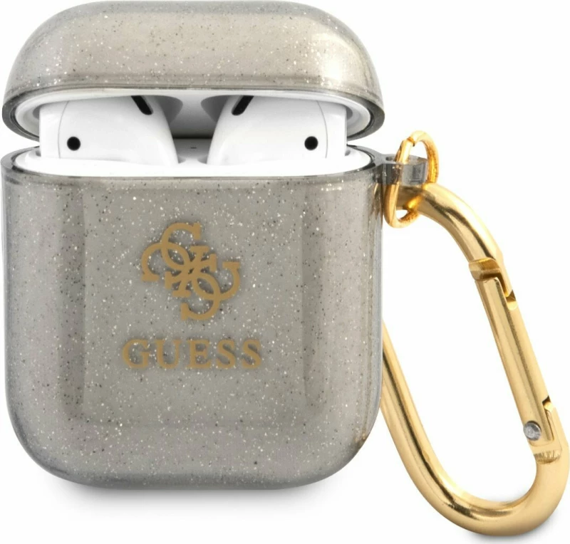 Guess 4G Glitter Μαύρο (Apple AirPods)
