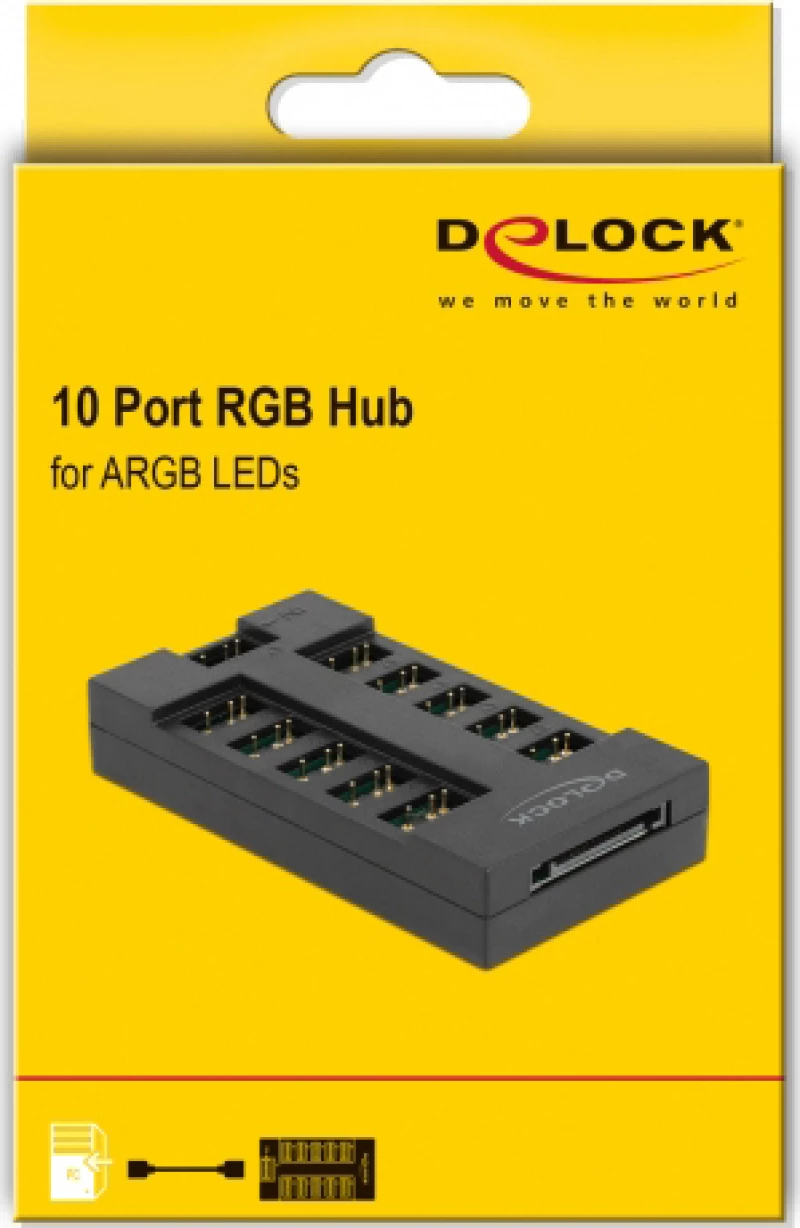 DeLock ARGB LED hub 10 Θυρών