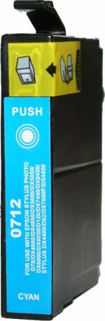 Premium Συμβατό Μελάνι Epson 712 Cyan
