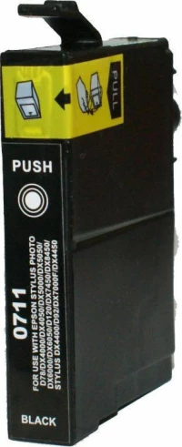 Premium Συμβατό Μελάνι Epson 711 Black