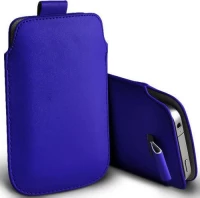 Προστατευτική Δερμάτινη Θήκη Smart Case XXL Συμβατή Με Πολλά Κινητά Μπλέ (OEM)