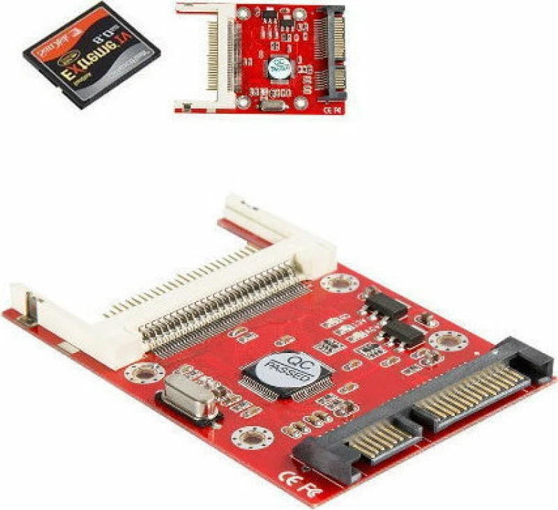 Compact Flash Σε Sata 2.5” Cf-Sata-Udma Sk6831 (Κόκκινο) (Oem)