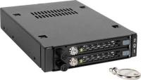 Πλαίσιο Για Σκληρούς Δίσκους Icydock 2X6,3Cm Satai-Iii/Sas Hdd&Ssd In 1X3,5" Metal