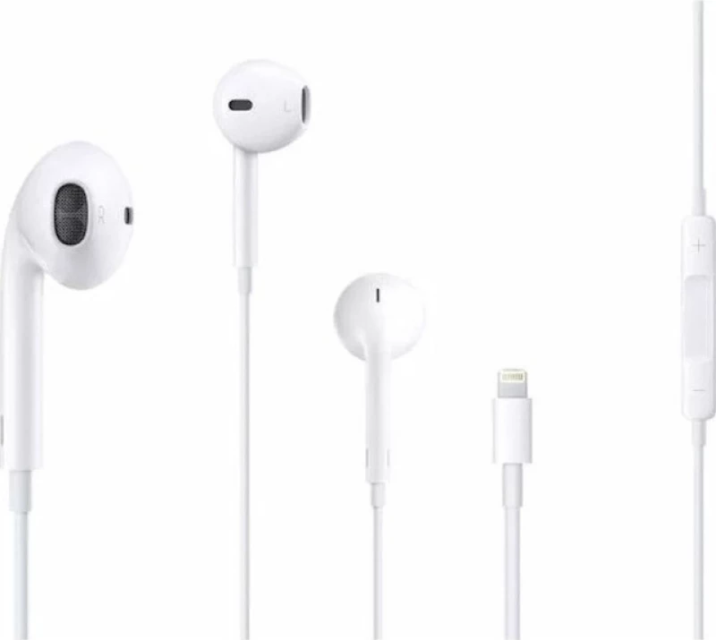 M80 In-ear Handsfree με Βύσμα Lightning Λευκό