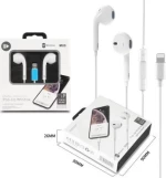 M80 In-ear Handsfree με Βύσμα Lightning Λευκό